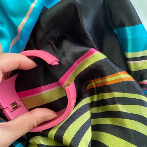 VTG J. Rivers signature cuff/bracelet/watch, pink - Picture 8 of 9